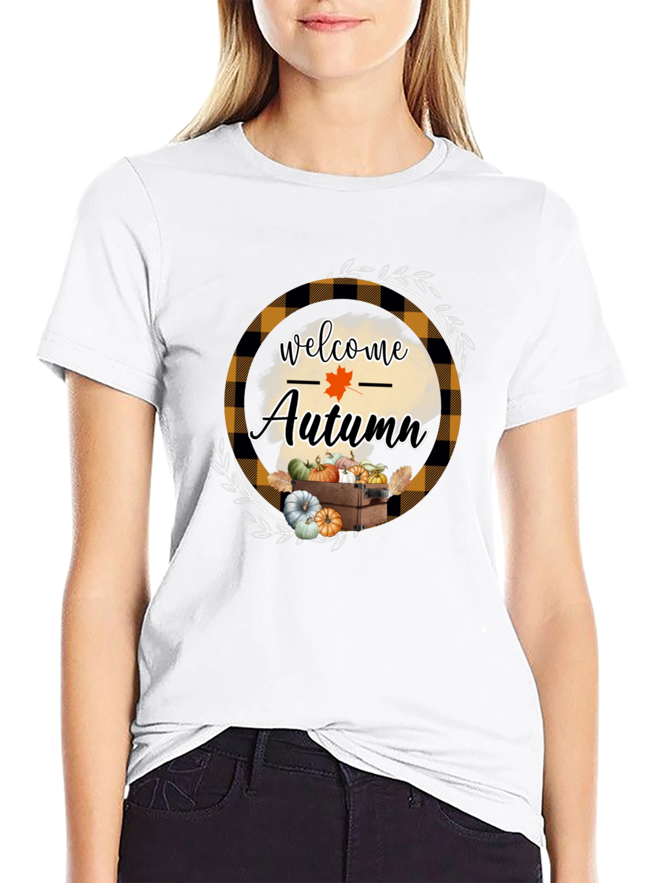 Welcome Autumn Graphic Tee - Fall Harvest