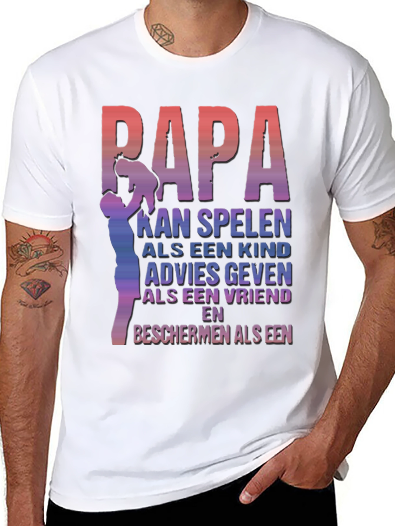 Papa T-Shirt: Dutch Fathers Day Gift