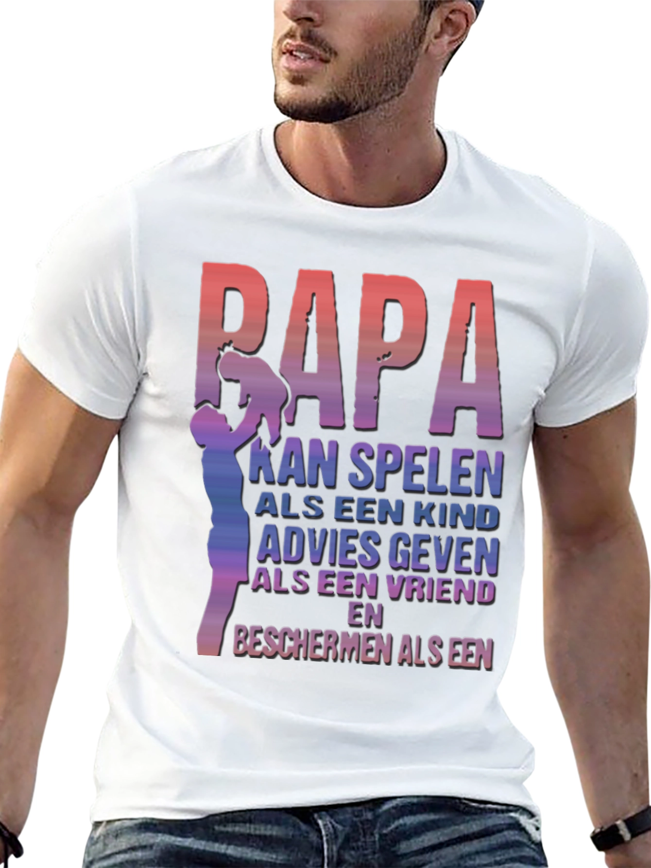 Papa T-Shirt: Dutch Fathers Day Gift