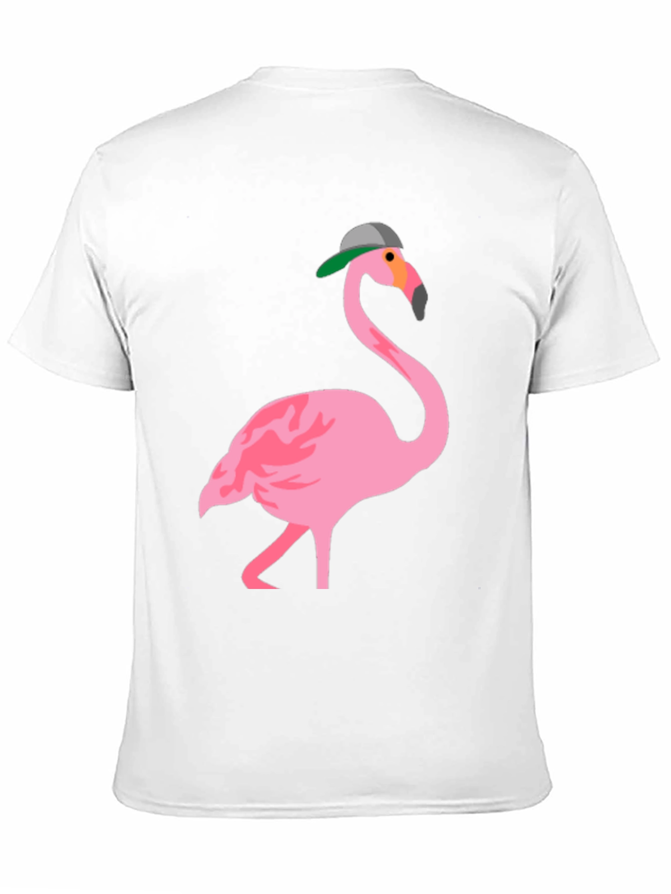 Flamingo Graphic Tee - Black Cotton T-Shirt