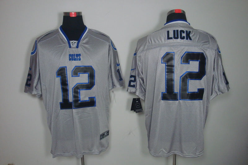 Men's Indianapolis Colts Andrew Luck #12 Gray Game Player Jerseys