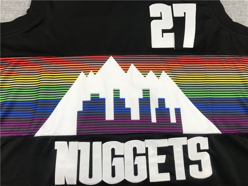 Men's Denver Nuggets Jamal Murray #27 NBA Black Player Jerseys