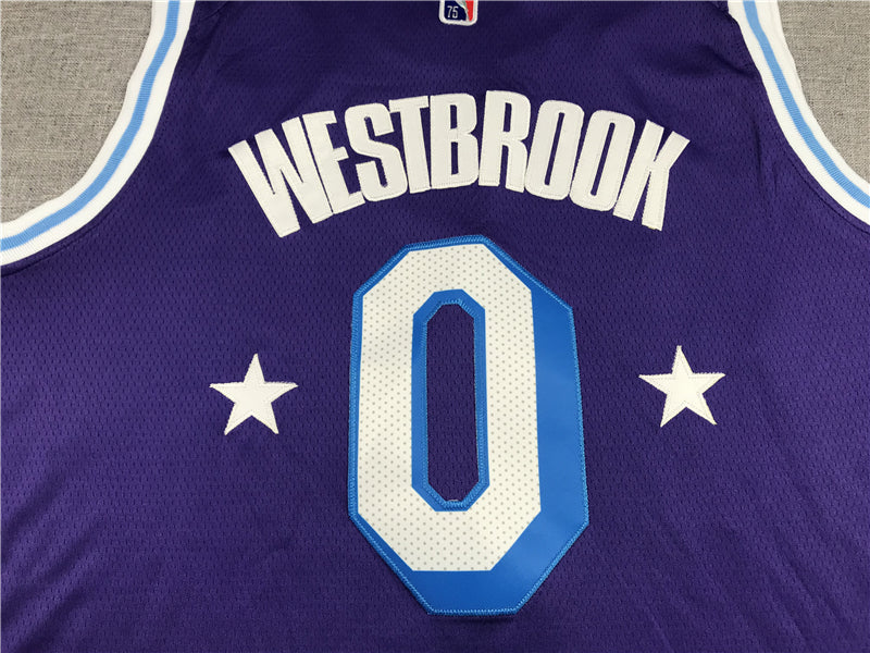 Men's Los Angeles Lakers Russell Westbrook Purple 2021/22 Swingman Jerseys