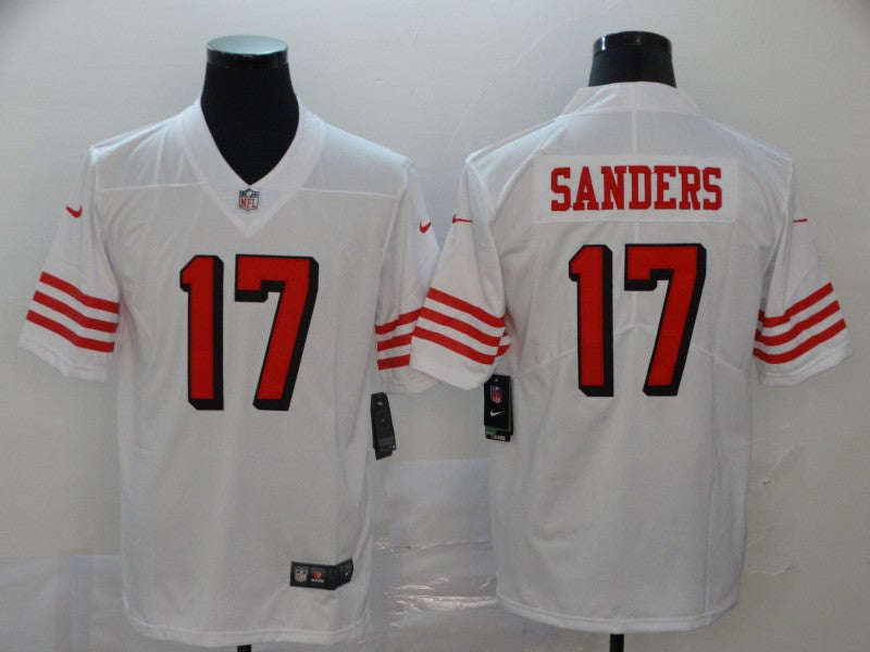 Men's San Francisco 49ers Emmanuel Sanders #17 White Game Player Jerseys