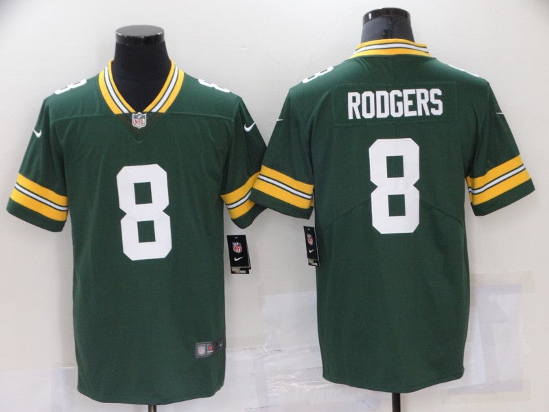 Men's Green Bay Packers Aaron Rodgers #8 Green Game Jerseys