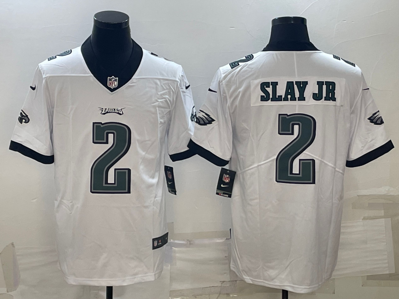 Men's Philadelphia Eagles Darius Slay Jr. #2 White Game Jerseys