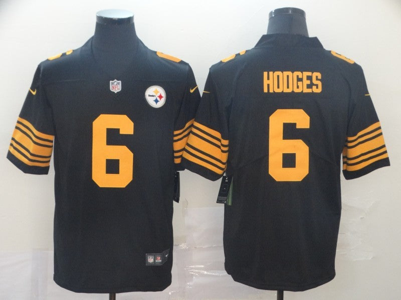 Men's Pittsburgh Steelers Devlin Hodges #6 Black Alternate Legend Jerseys