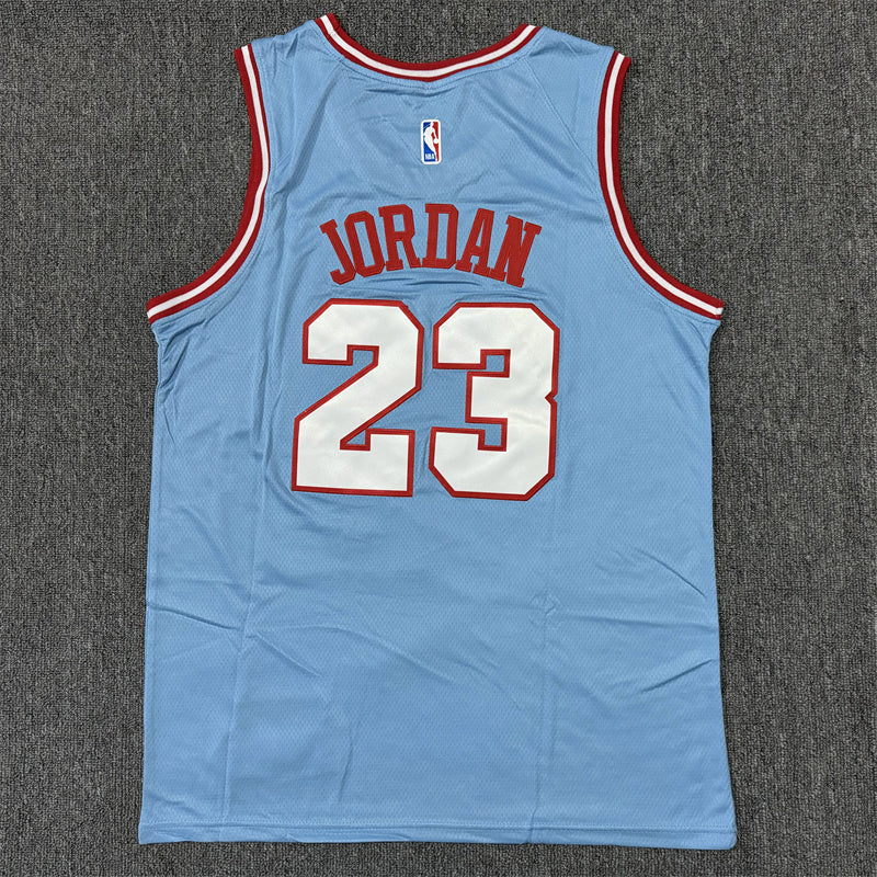 Men's Chicago Bulls Michael Jordan #23 Blue Swingman Jerseys