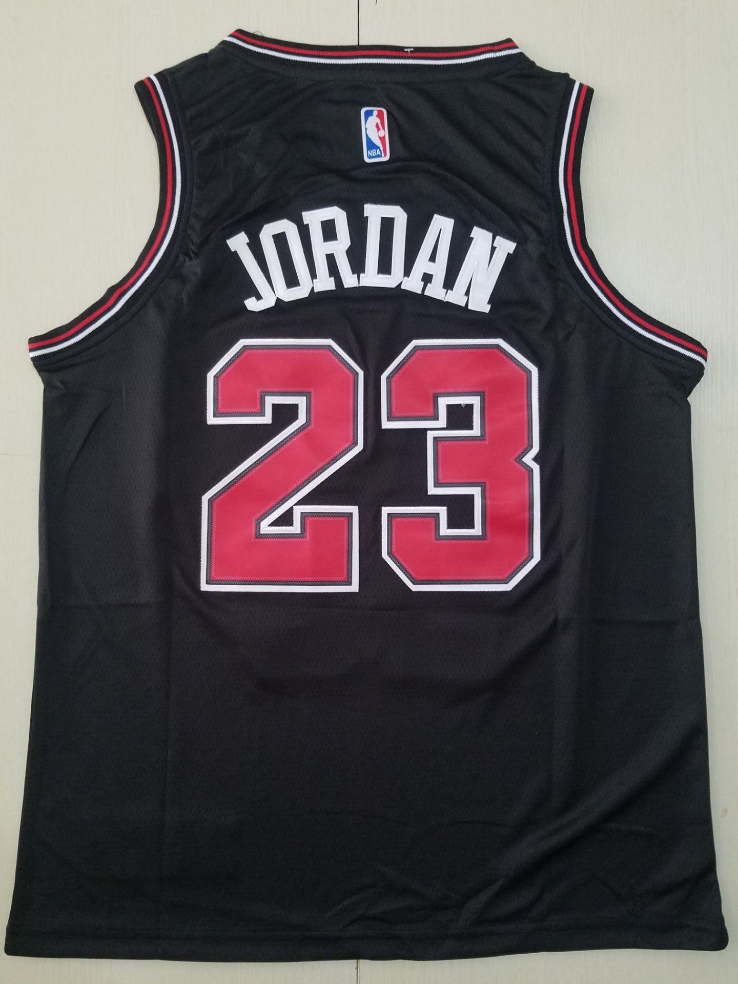 Men's Chicago Bulls Michael Jordan #23 Black Fast Break Replica Player Jerseys