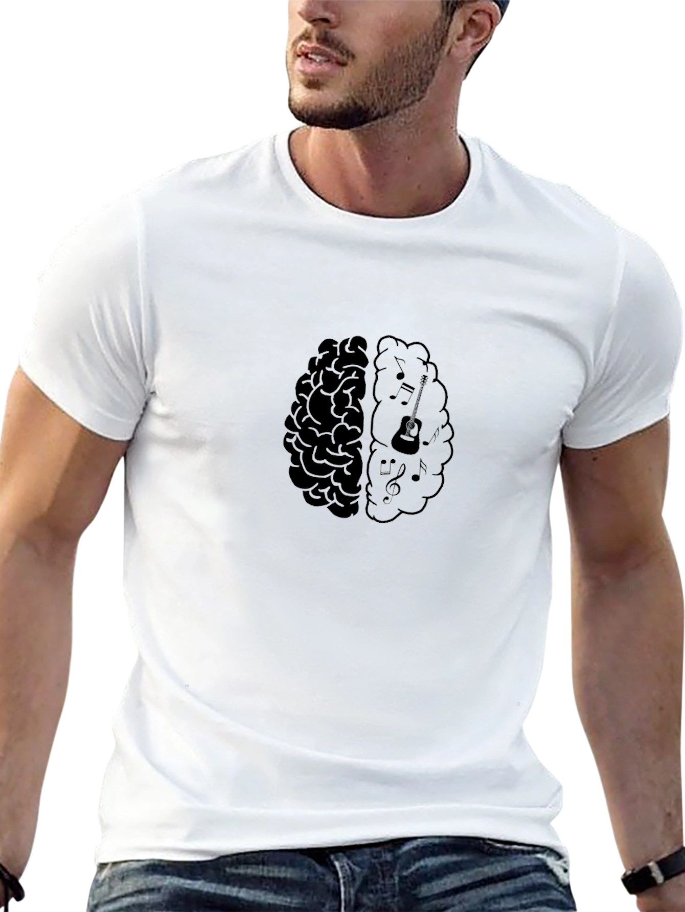 Musical Mind T-Shirt - Brain Graphic Tee