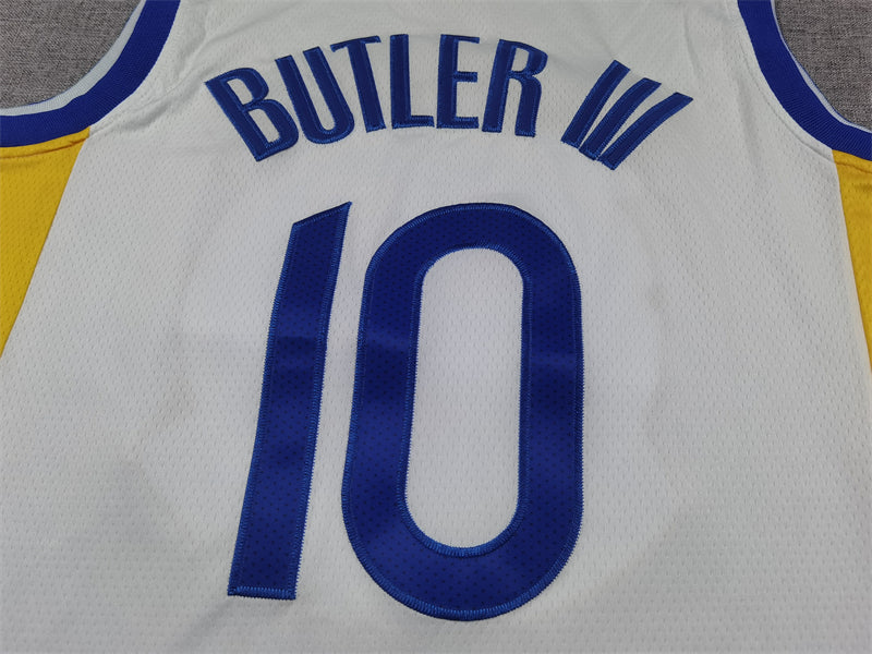 Men's Golden State Warriors Jimmy Butler #10 White Swingman Jerseys - Association Edition