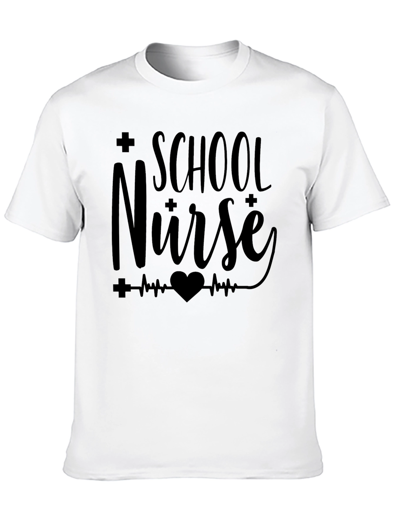 School Nurse Graphic Tee - Black