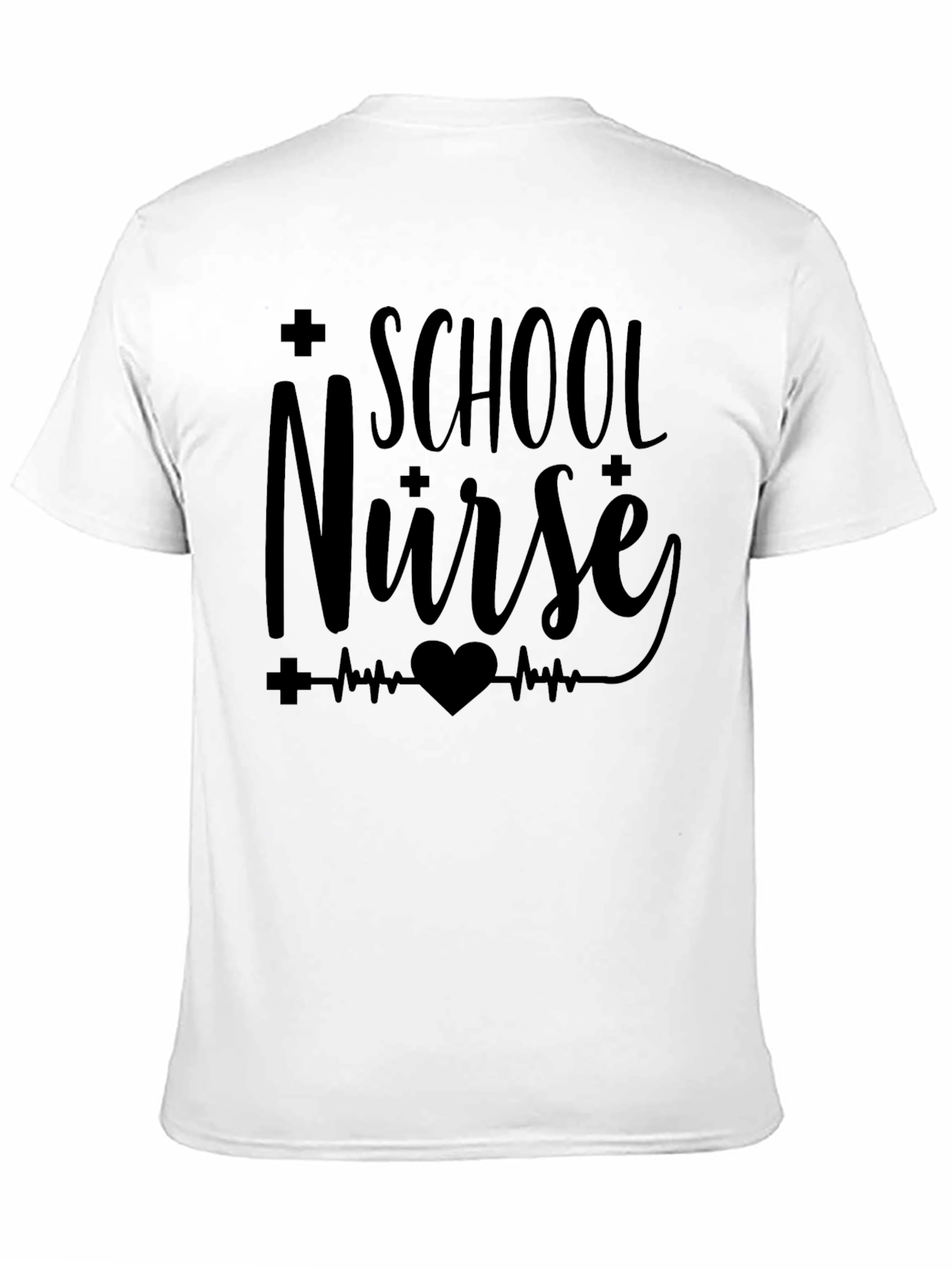School Nurse Graphic Tee - Black