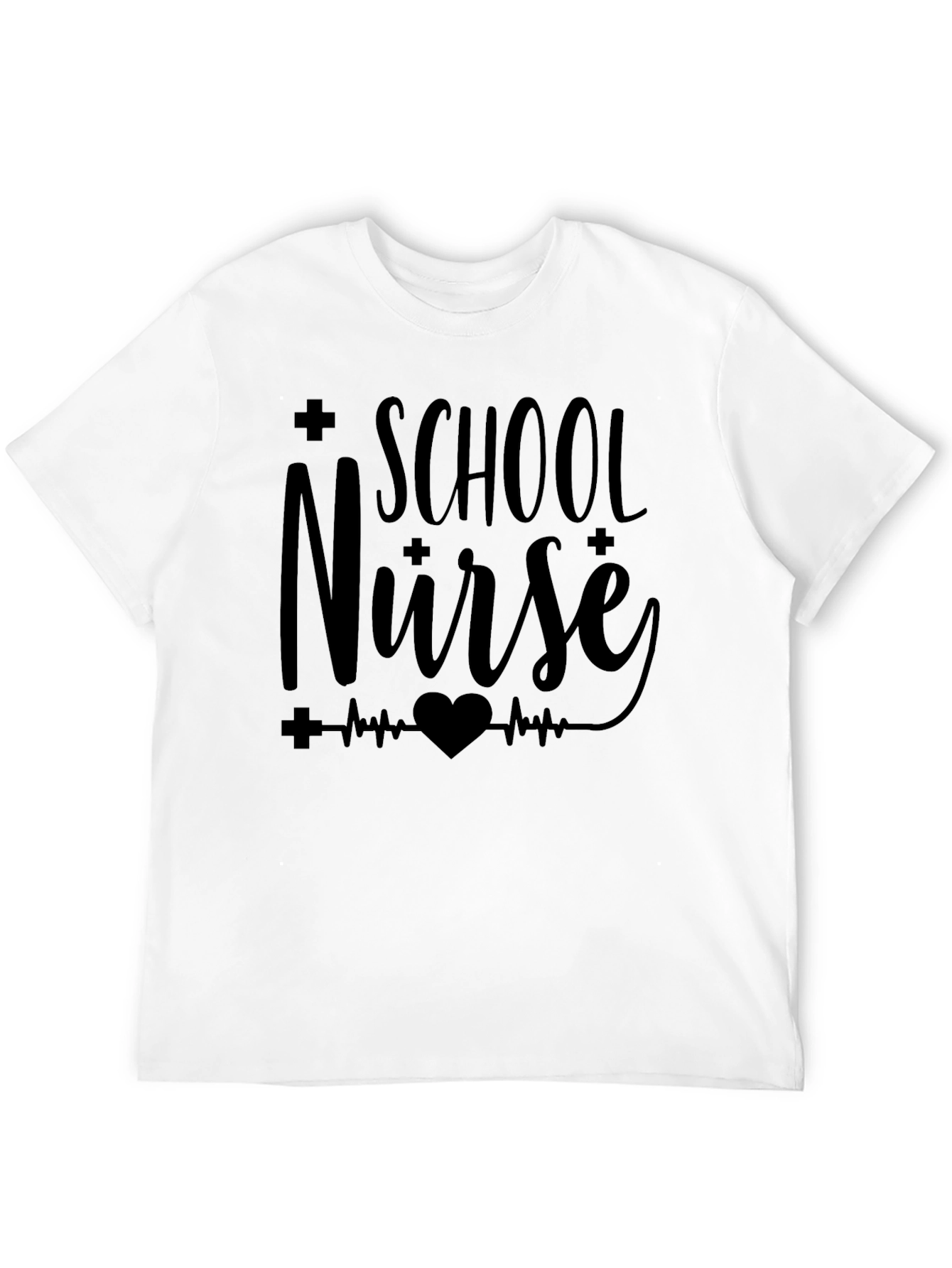 School Nurse Graphic Tee - Black