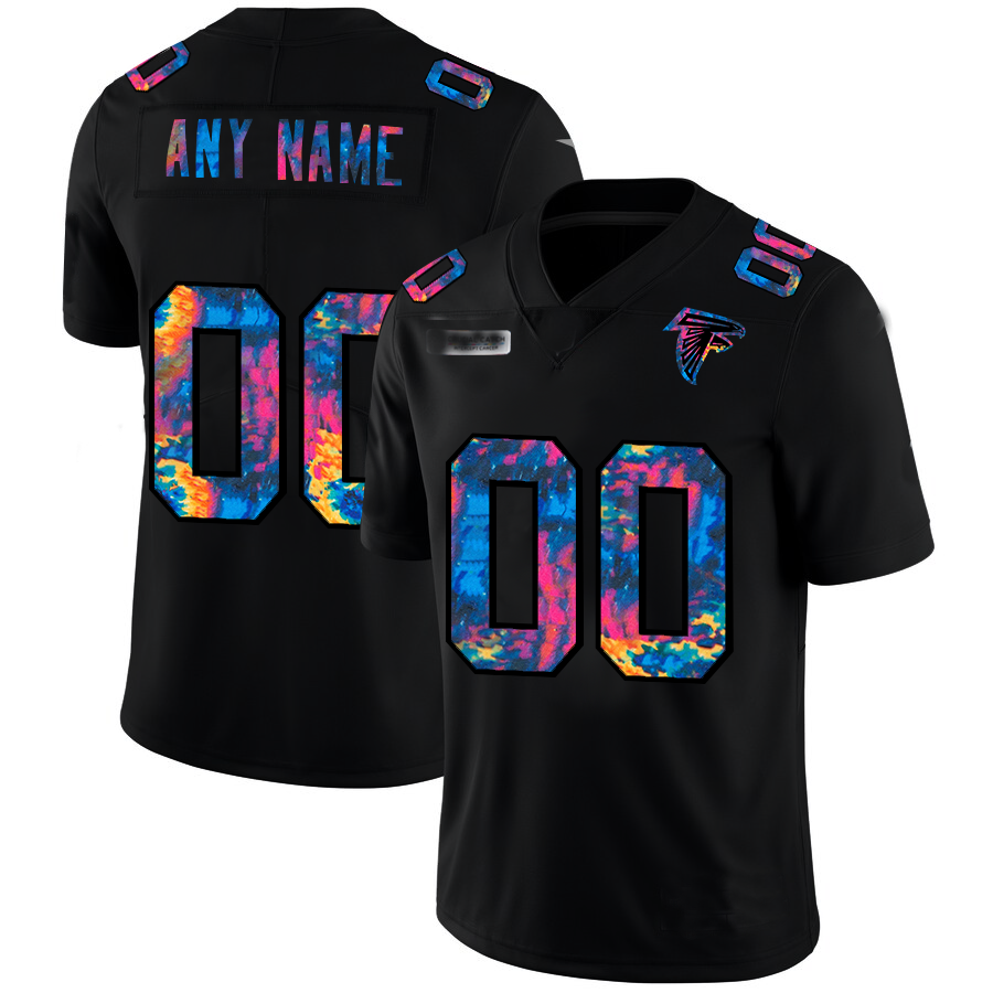 Custom1 Atlanta Falcons Multi-Color Black 2020 Crucial Catch Vapor Untouchable Limited Jerseys Stitched American Football Jerseys