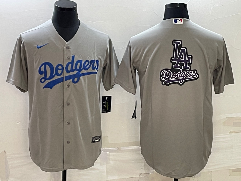 Men's Los Angeles Dodgers Gray Replica Baseball Jerseys