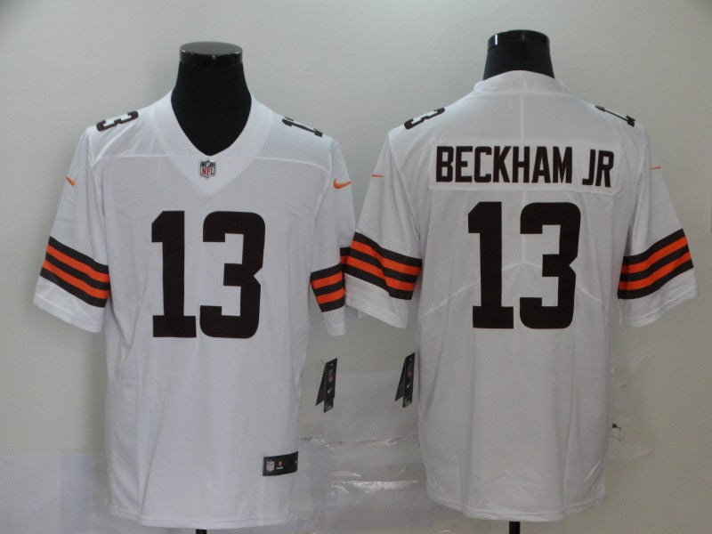 Men's Cleveland Browns Odell Beckham Jr. #13 White Game Player Jerseys