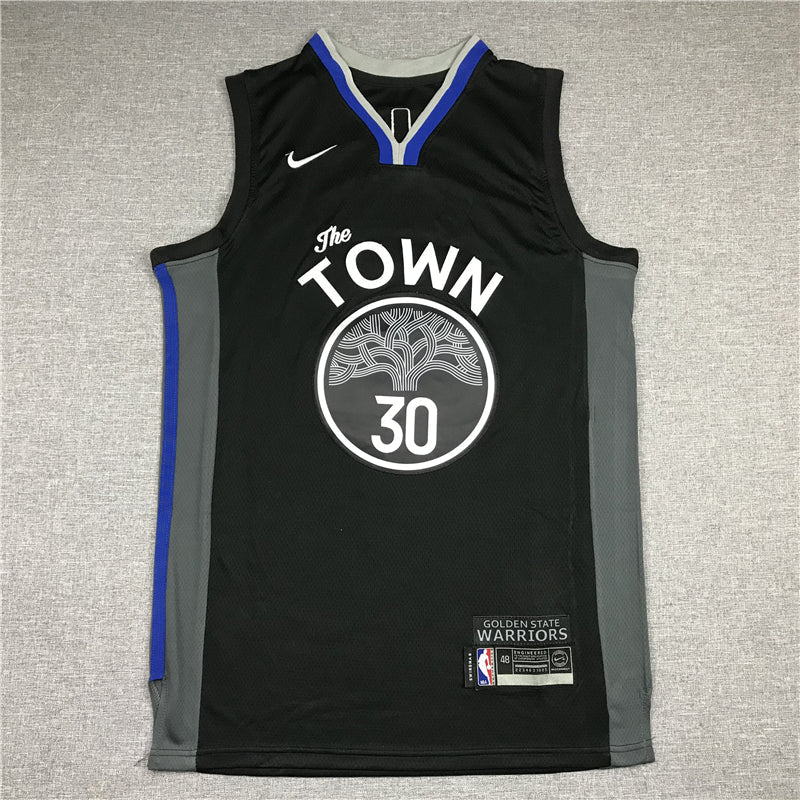 Men's Golden State Warriors Stephen Curry #30 Black Swingman Jerseys
