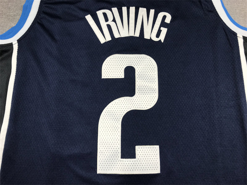 Men's Dallas Mavericks Kyrie Irving #2 Navy 2022/23 Statement Edition Swingman Jerseys