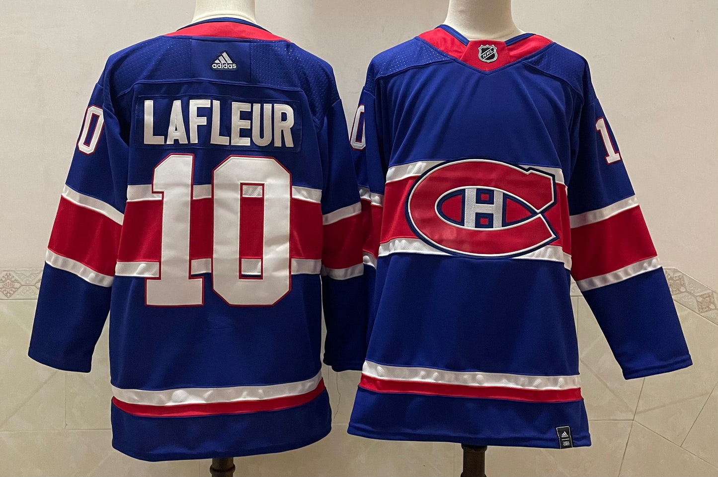 Men's Montreal Canadiens Guy Lafleur #10 Blue Player Game Jerseys