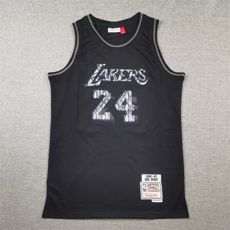 Men's Los Angeles Lakers Kobe Bryant #24 Black 1996/97 Hardwood Classics Swingman Jerseys