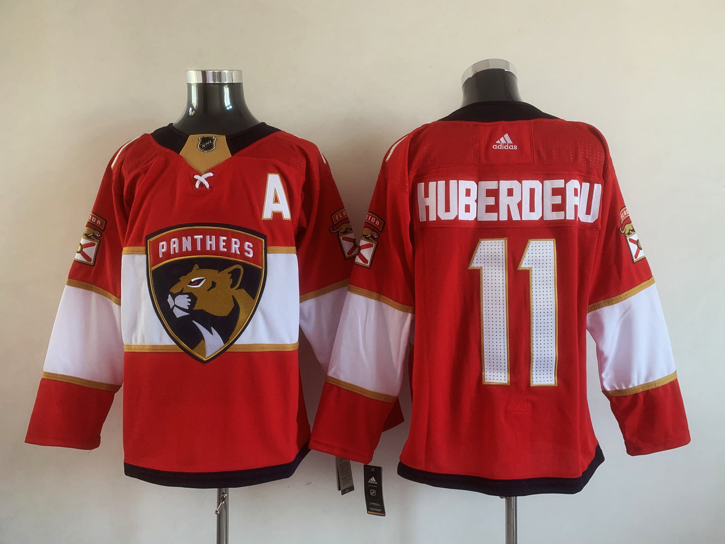 Men's Florida Panthers Jonathan Huberdeau #11 Red Home Breakaway Player Jerseys