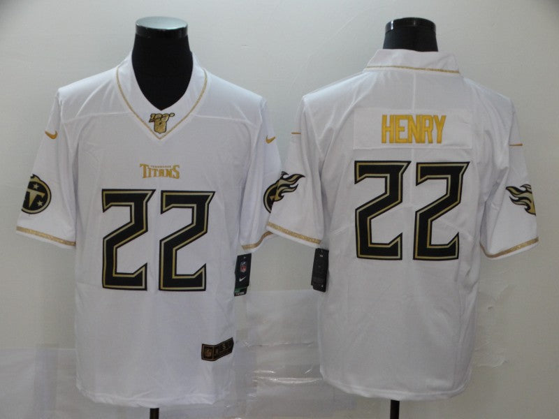 Men's Tennessee Titans Derrick Henry #22 White Game Jerseys
