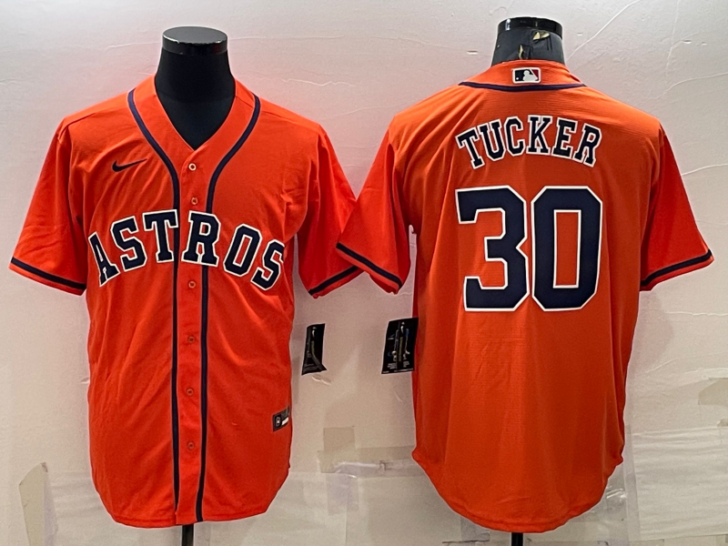 Men's Houston Astros Kyle Tucker #30 Orange Replica Player Jerseys