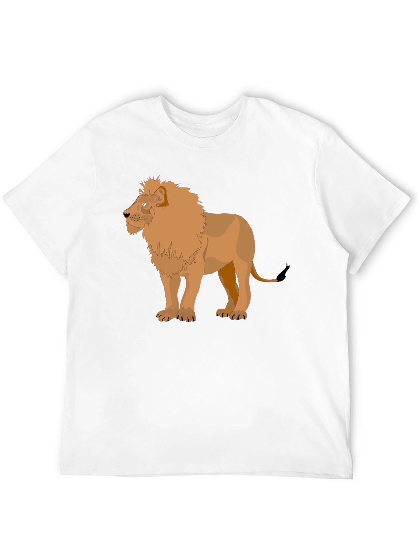 Lion Graphic Tee - Mens Black T-Shirt