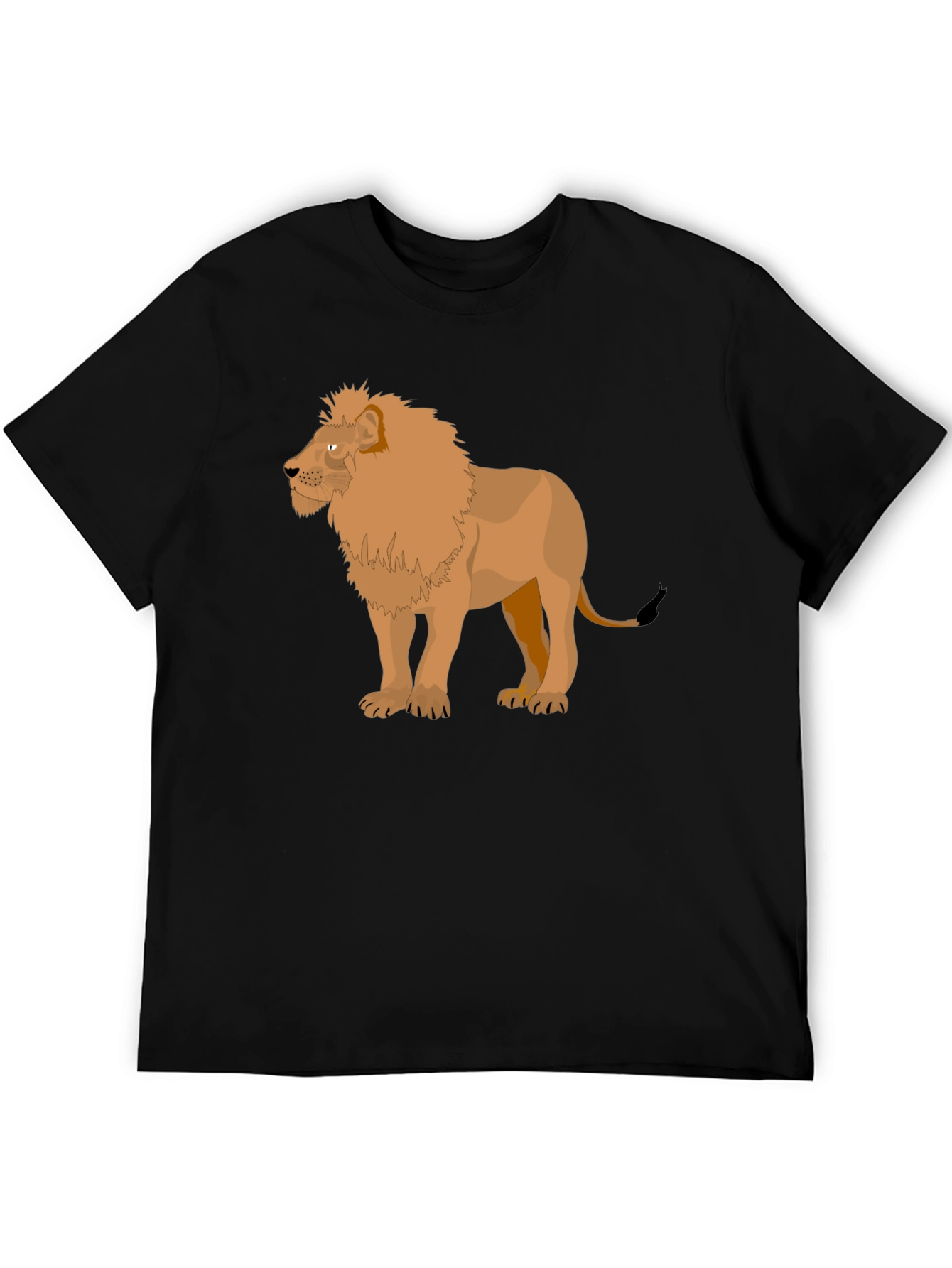 Lion Graphic Tee - Mens Black T-Shirt