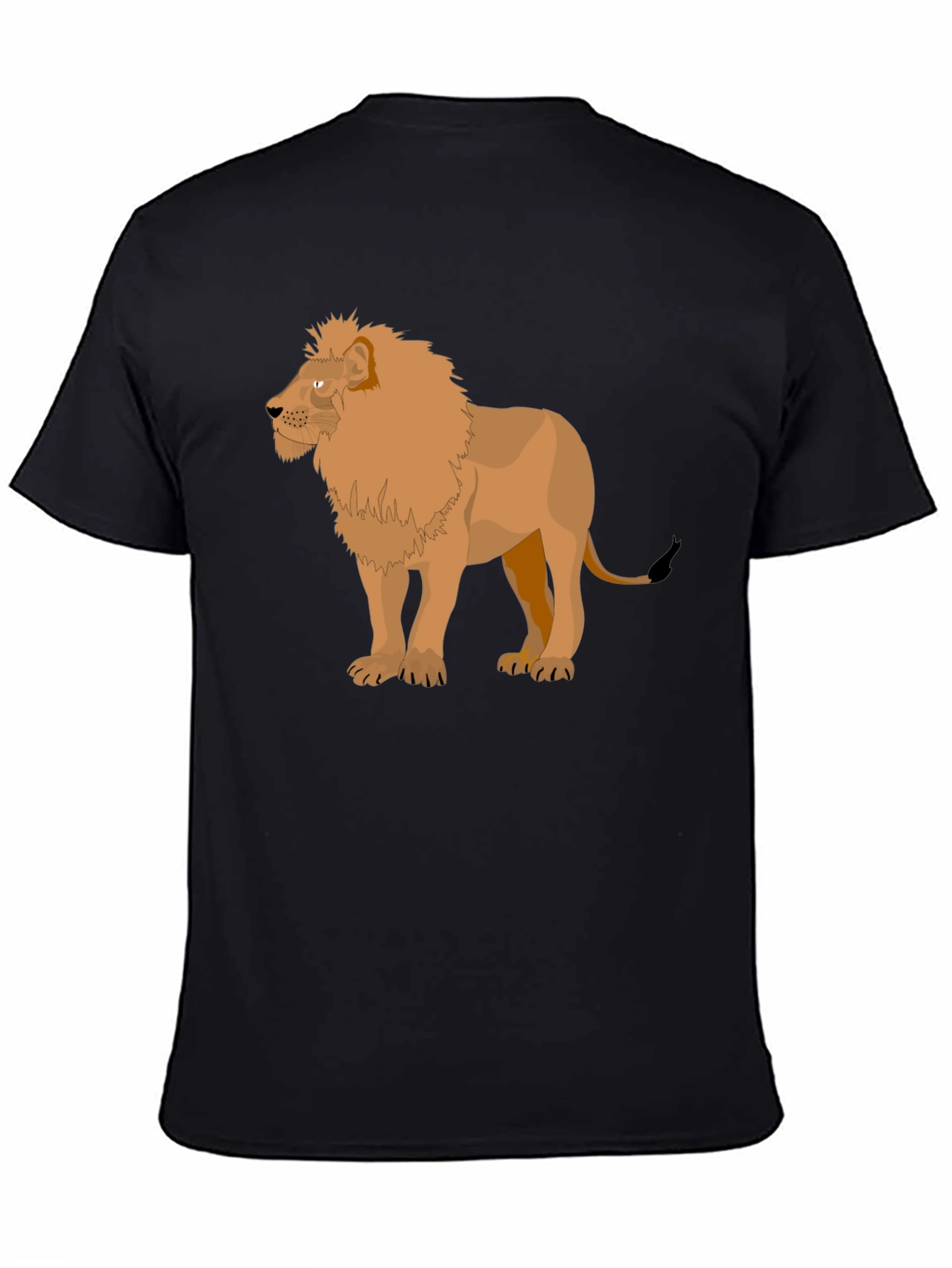 Lion Graphic Tee - Mens Black T-Shirt