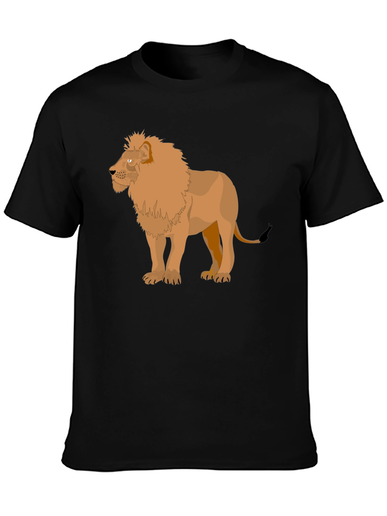 Lion Graphic Tee - Mens Black T-Shirt