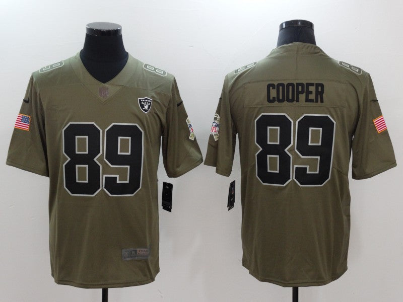 Men's Las Vegas Raiders Amari Cooper #89 Brown Game Player Jerseys