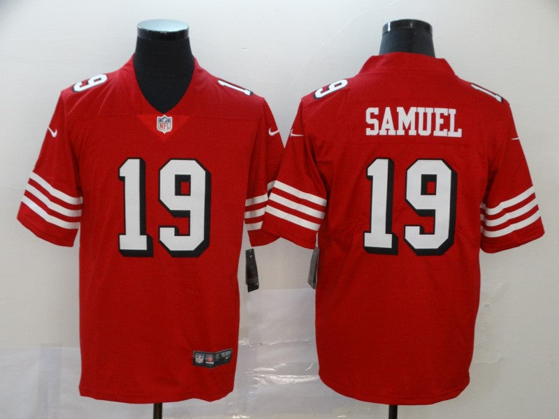 Men's San Francisco 49ers Deebo Samuel #19 Red Game Player Jerseys