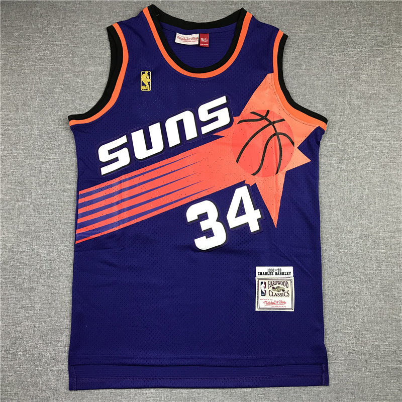 Men's Phoenix Suns Charles Barkley #34 Purple 1992-93 Swingman Jerseys