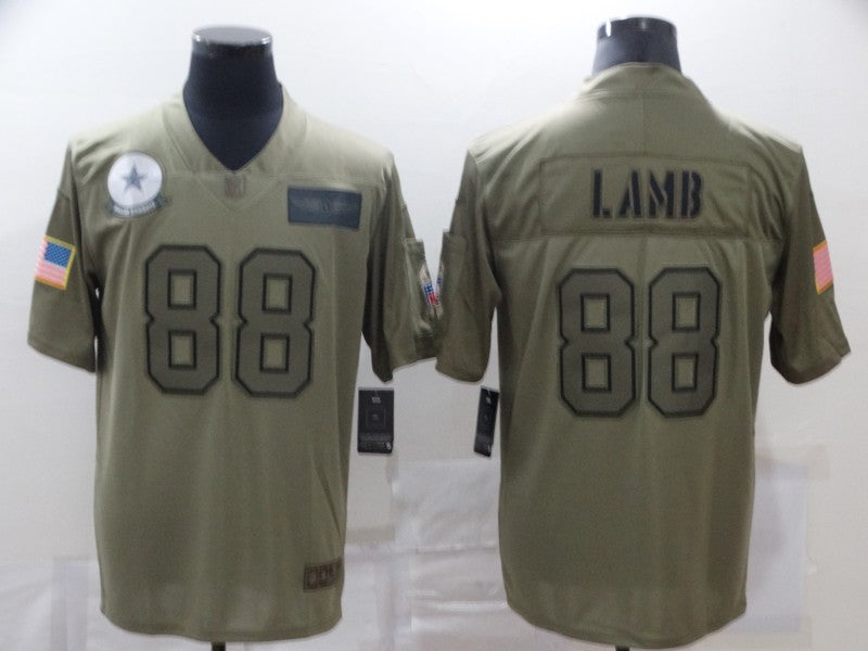 Men's Dallas Cowboys CeeDee Lamb #88 Brown Game Jerseys