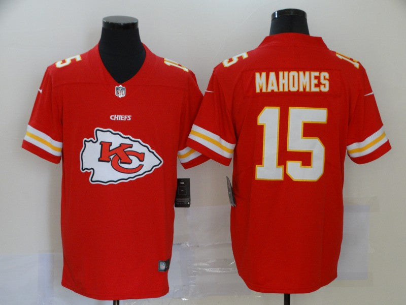 Men's Kansas City Chiefs Patrick Mahomes #15 Red Game Jerseys