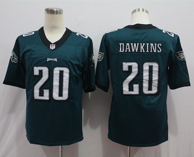 Men's Philadelphia Eagles Brian Dawkins #20 Green Game Jerseys