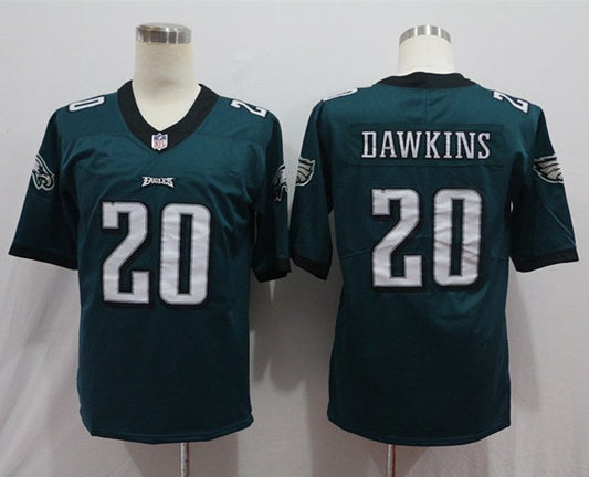 Men's Philadelphia Eagles Brian Dawkins #20 Green Game Jerseys