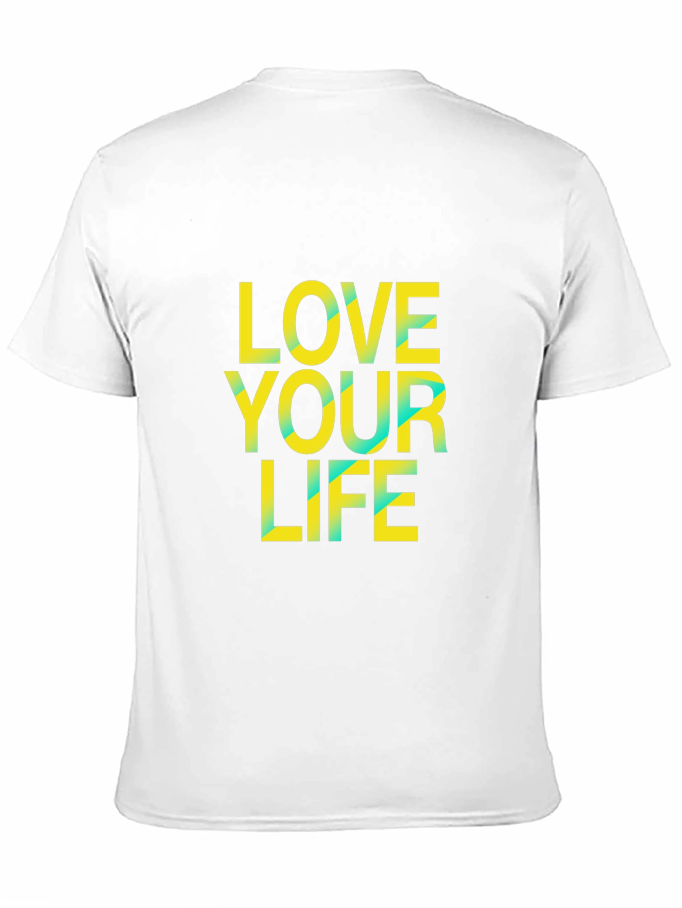 Love Your Life Graphic Tee - Black Cotton Blend