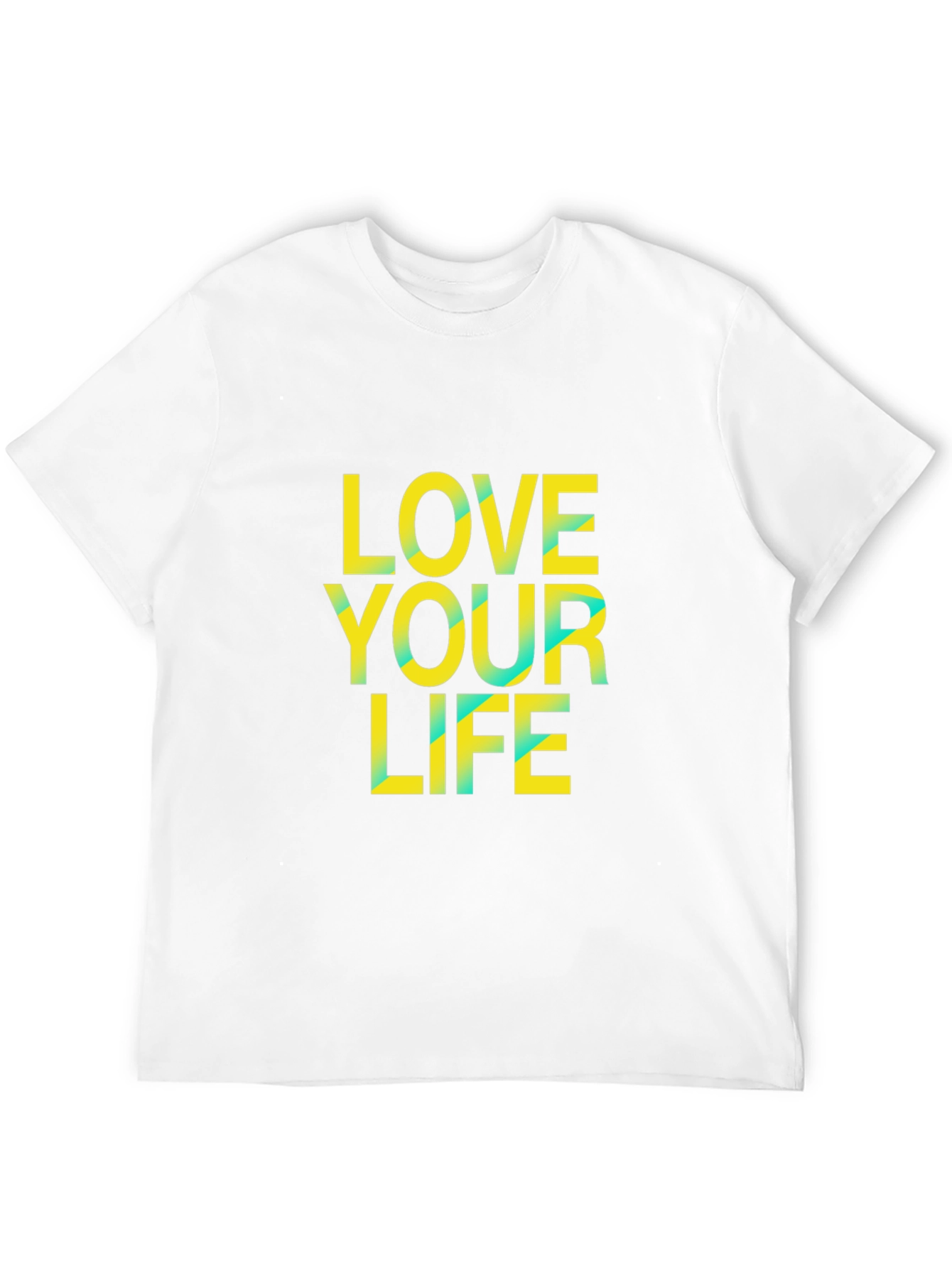 Love Your Life Graphic Tee - Black Cotton Blend
