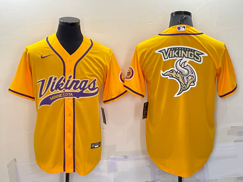 Men's Minnesota Vikings Yellow Game Jerseys