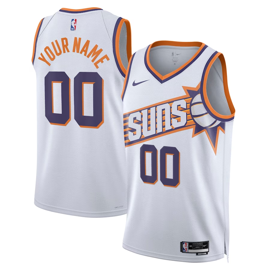 Men's Phoenix Suns White Swingman Custom Jerseys - Association Edition