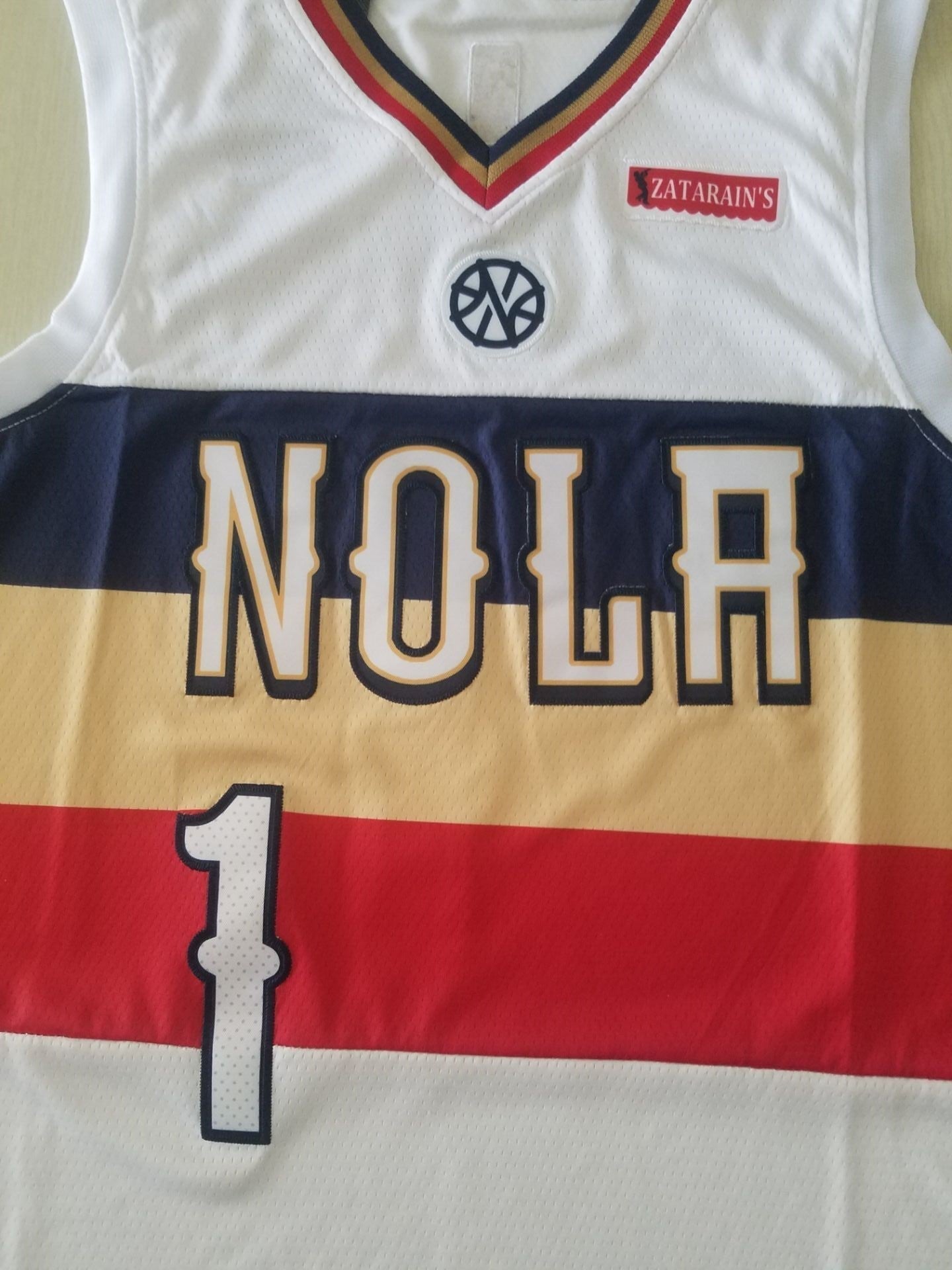 Men's New Orleans Pelicans Zion Williamson #1 NBA White Swingman Jerseys