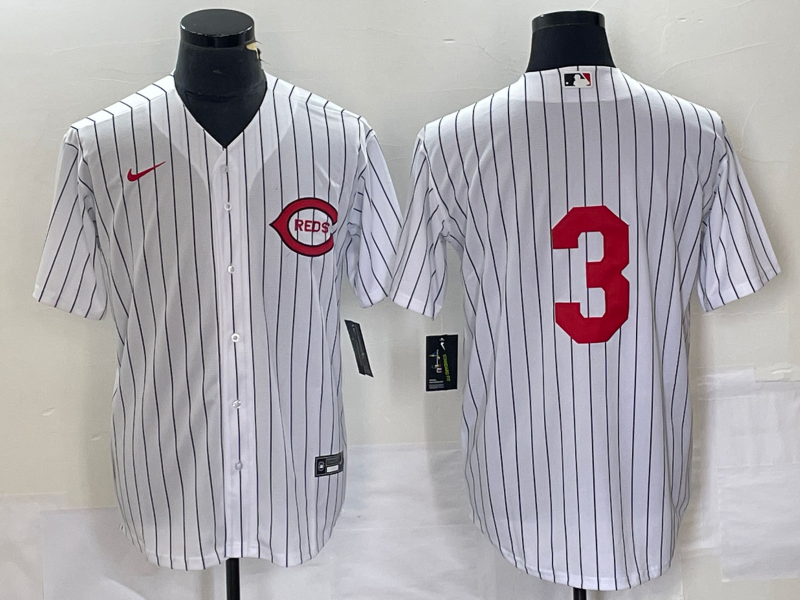 Men's Cincinnati Reds Ken Griffey Jr #3 White 2022 MLB at Field of Dreams Game Authentic Player Jerseys
