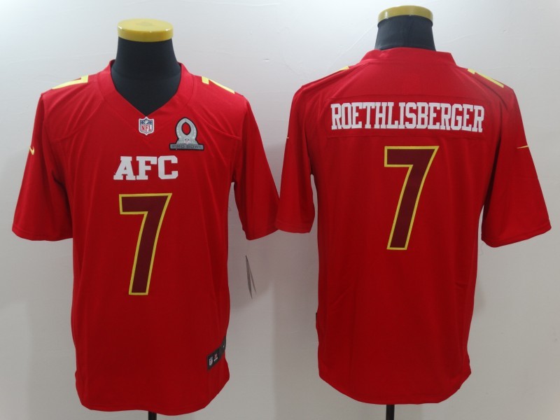 Men's Pittsburgh Steelers Ben Roethlisberger #7 Red Game Jerseys