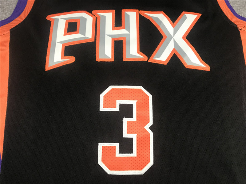 Men's Phoenix Suns Chris Paul #3 Black Fast Break Replica Jerseys