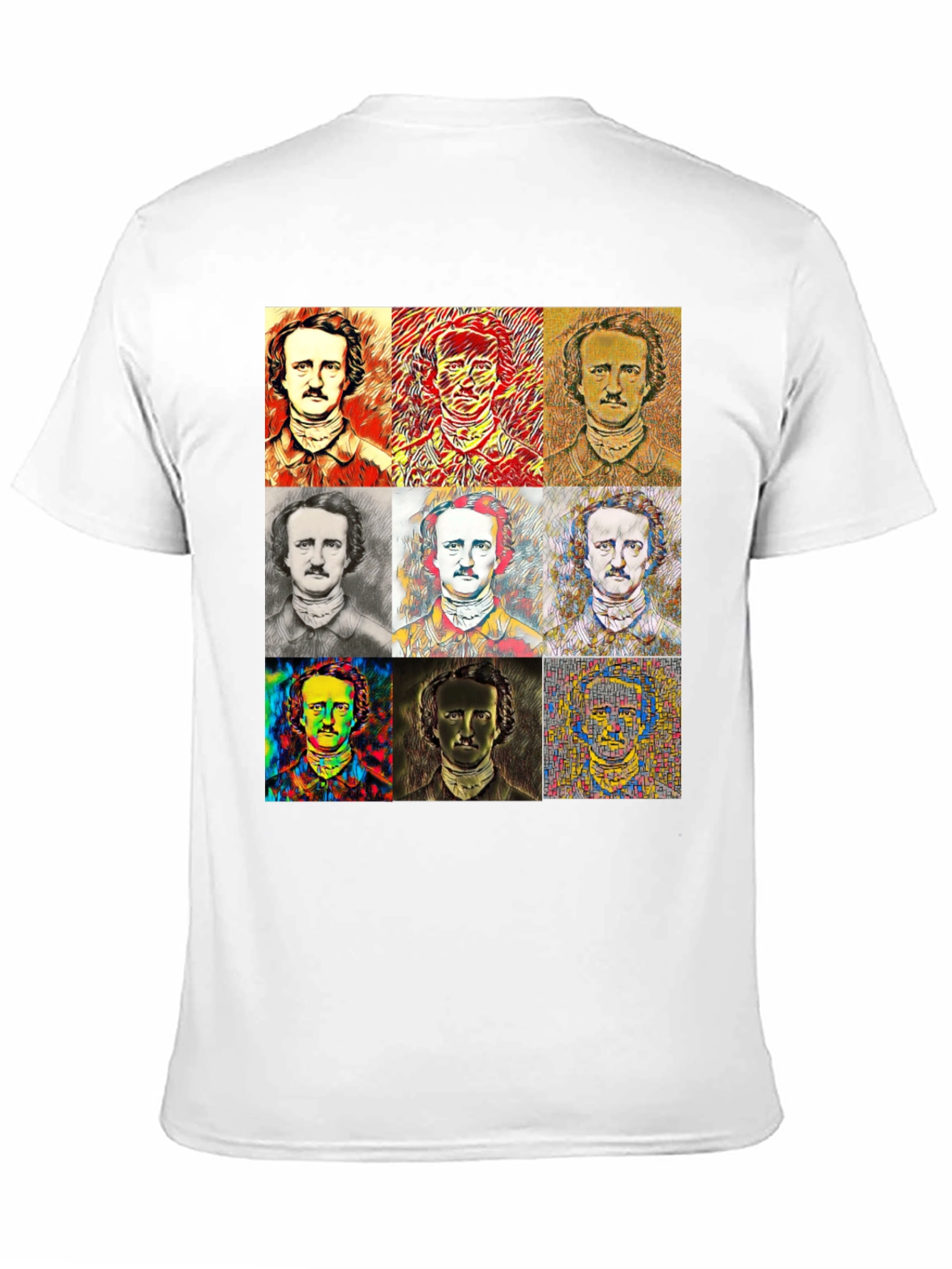 Edgar Allan Poe T-Shirt - Artistic Portraits