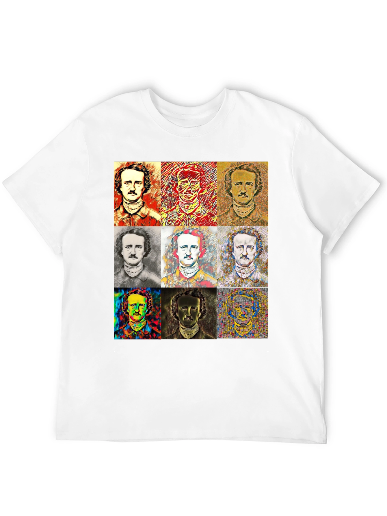 Edgar Allan Poe T-Shirt - Artistic Portraits