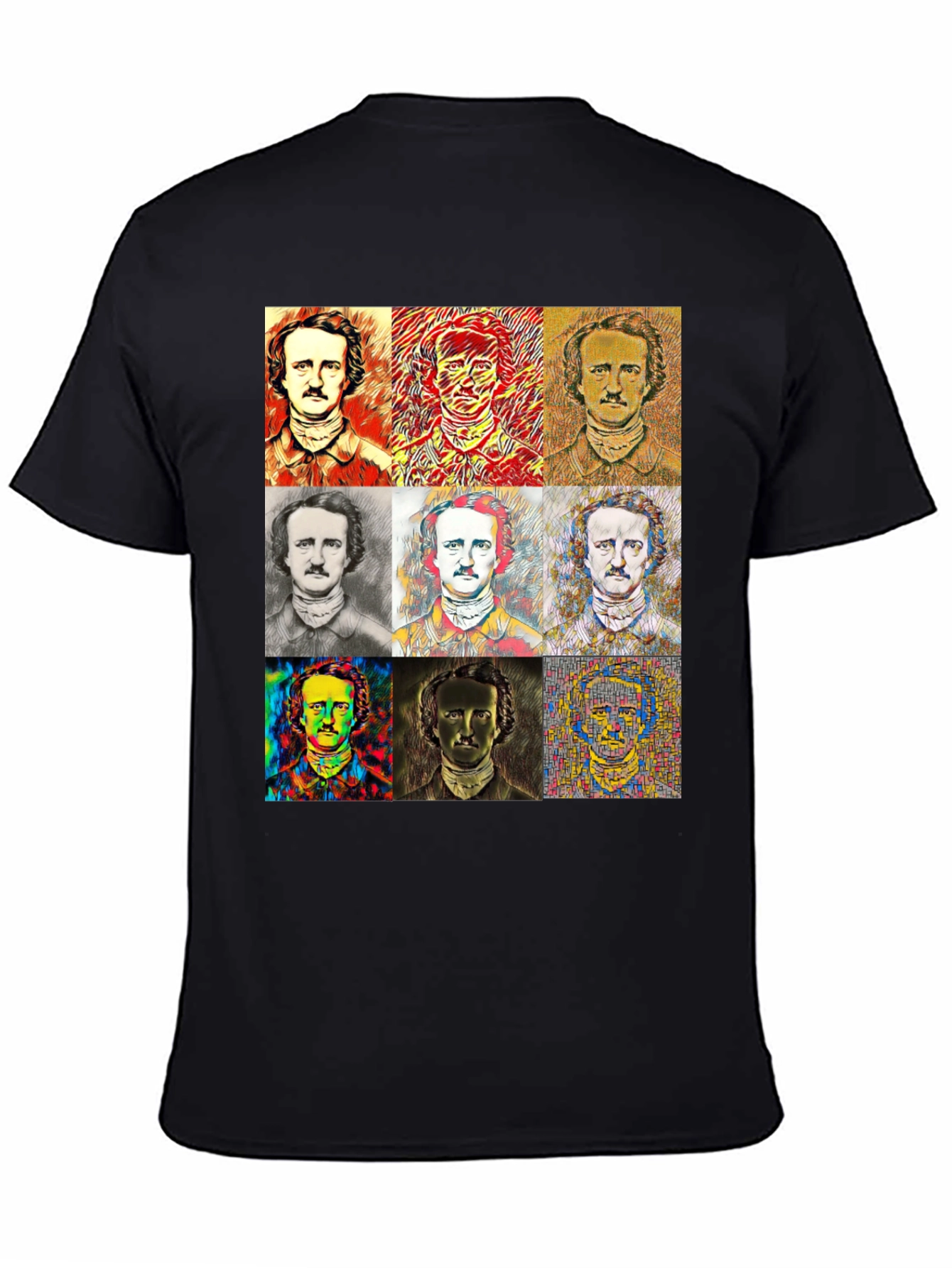Edgar Allan Poe T-Shirt - Artistic Portraits